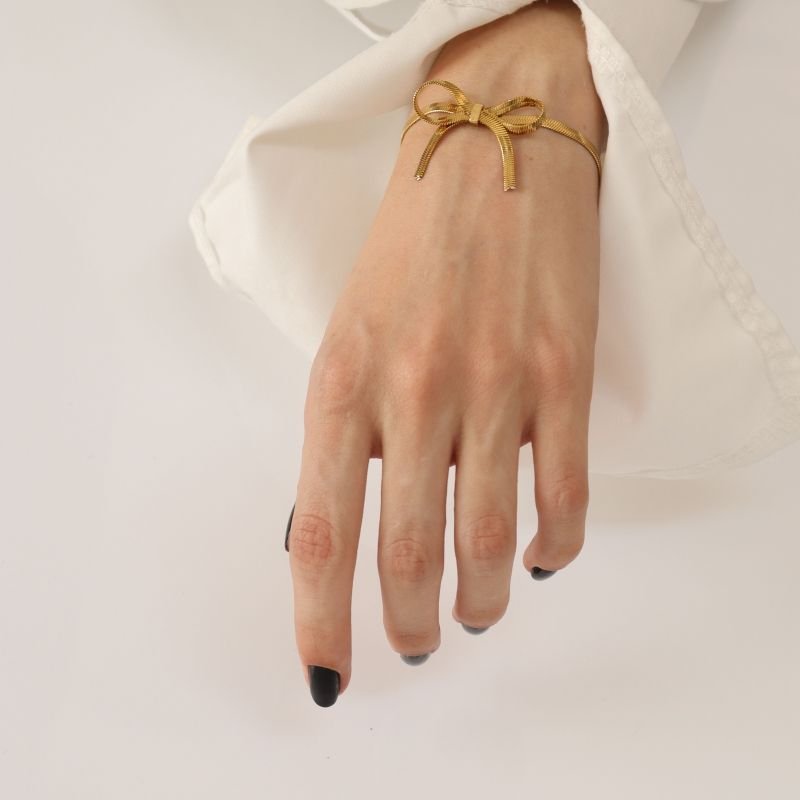 Pulseira Laço em Aço inox