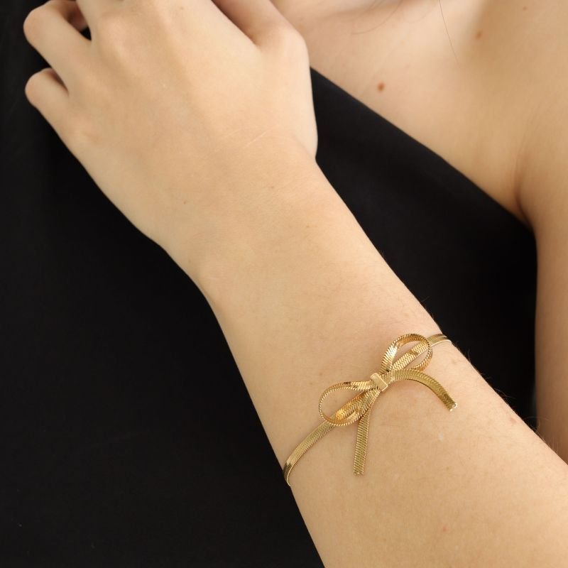 Pulseira Laço em Aço inox