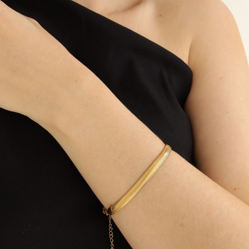 Pulseira Malha Chic em Aço Inox (Linha Premium)