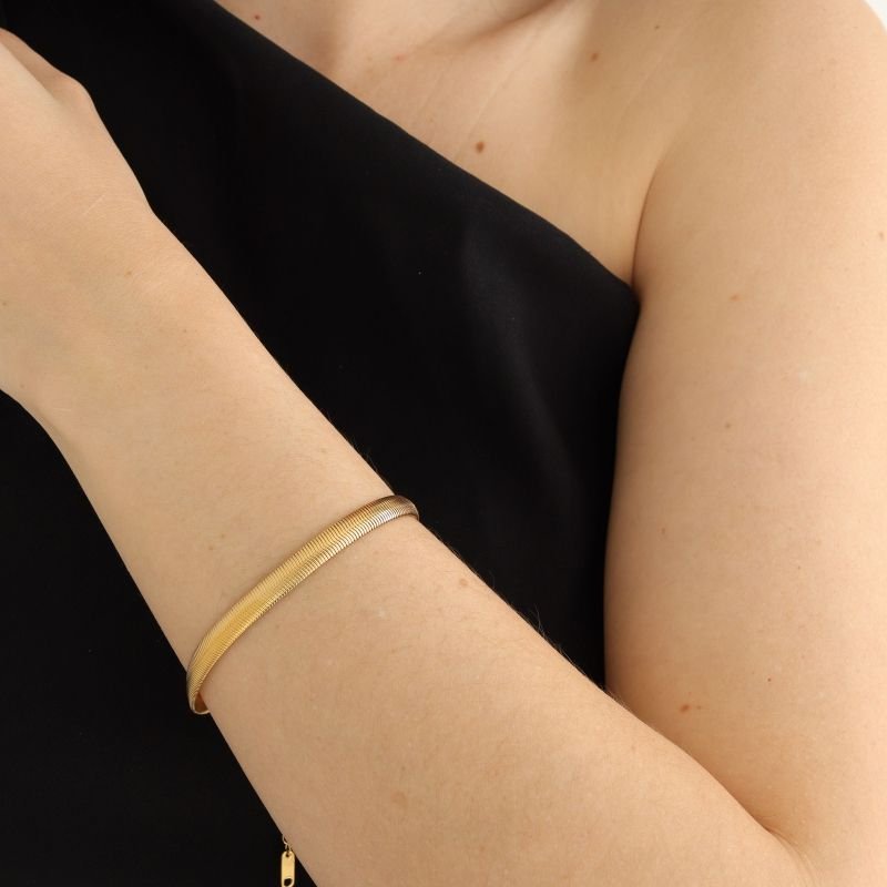 Pulseira Malha Chic em Aço Inox (Linha Premium)