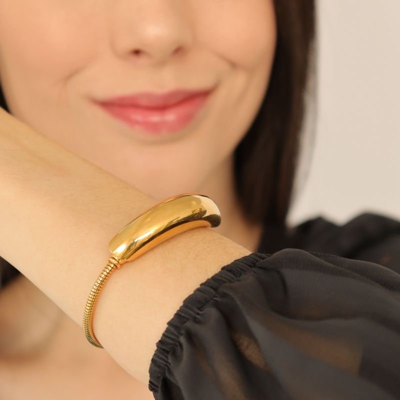 Pulseira Maximalista em Aço Inox (Linha Premium) Fecho Imã