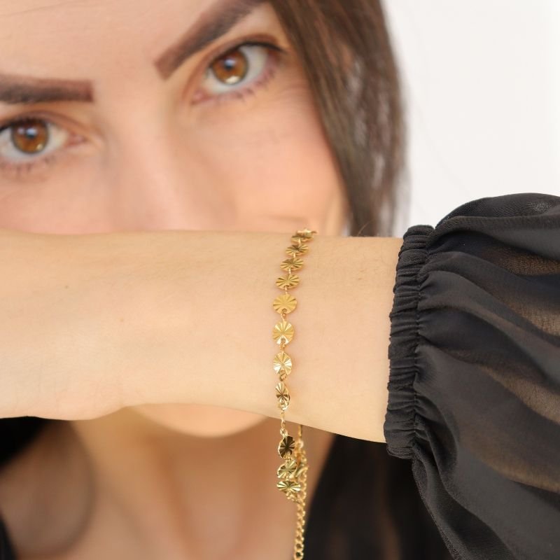 Pulseira Medalhas em Aço Inox