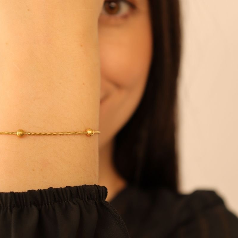 Pulseira Minimalista Delicada em Aço Inox