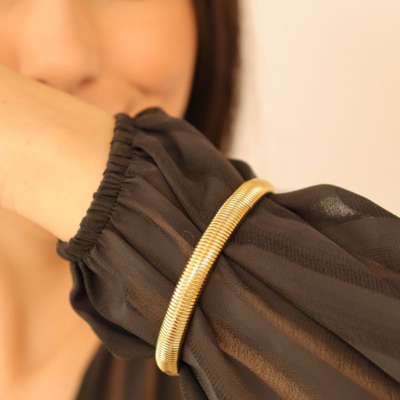 Pulseira Minimalista Elástica em Aço Inox (Linha Premium)