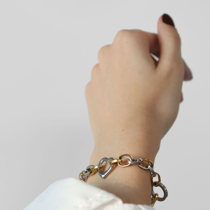 Pulseira Moderna Duo em Aço Inox (Linha Premium)