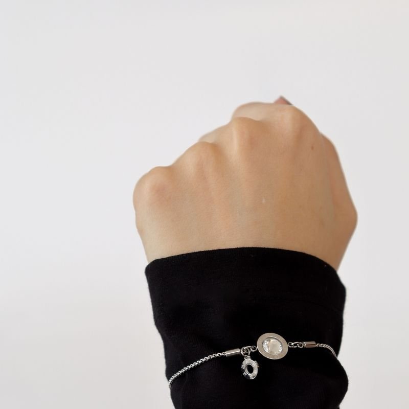 Pulseira Números Romanos Delicada em Aço Inox