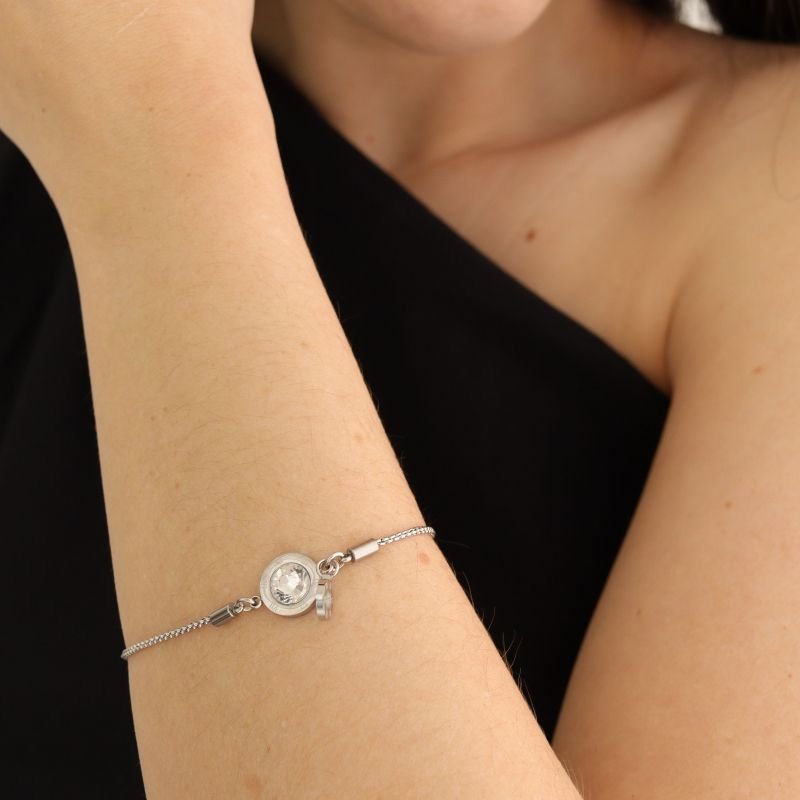 Pulseira Números Romanos Delicada em Aço Inox