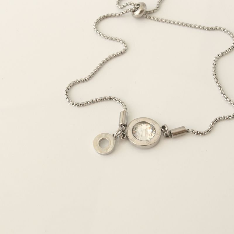 Pulseira Números Romanos Delicada em Aço Inox