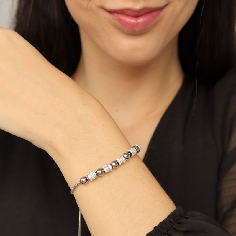 Pulseira Pandora em Aço Inox (Linha Premium) Gravatinha