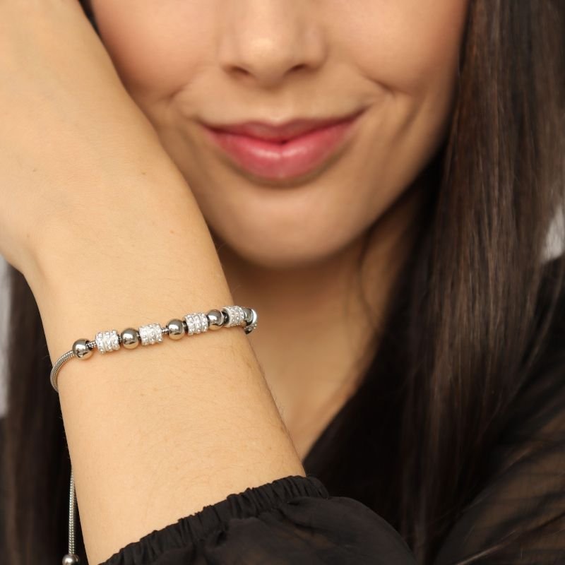 Pulseira Pandora em Aço Inox (Linha Premium) Gravatinha