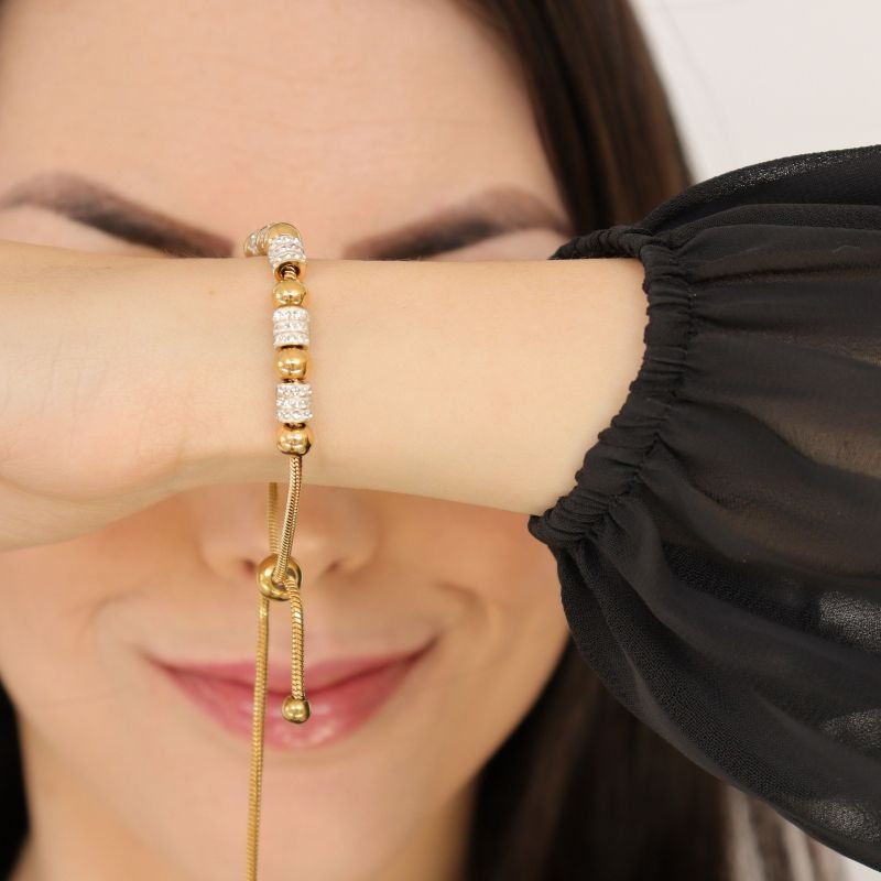 Pulseira Pandora em Aço Inox (Linha Premium) Gravatinha