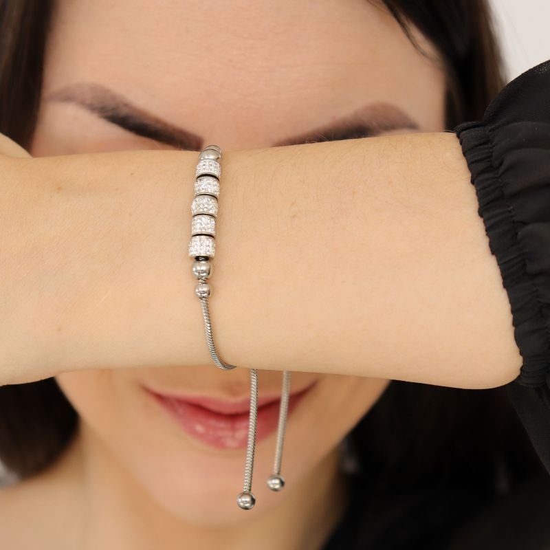 Pulseira Pandora em Aço Inox (Linha Premium) Gravatinha