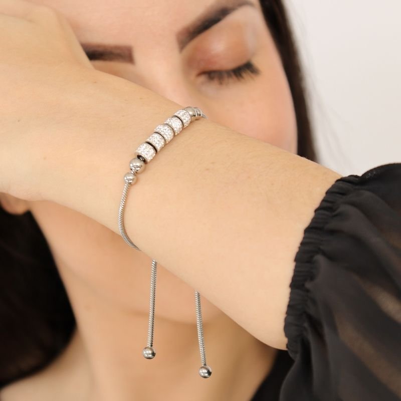 Pulseira Pandora em Aço Inox (Linha Premium) Gravatinha