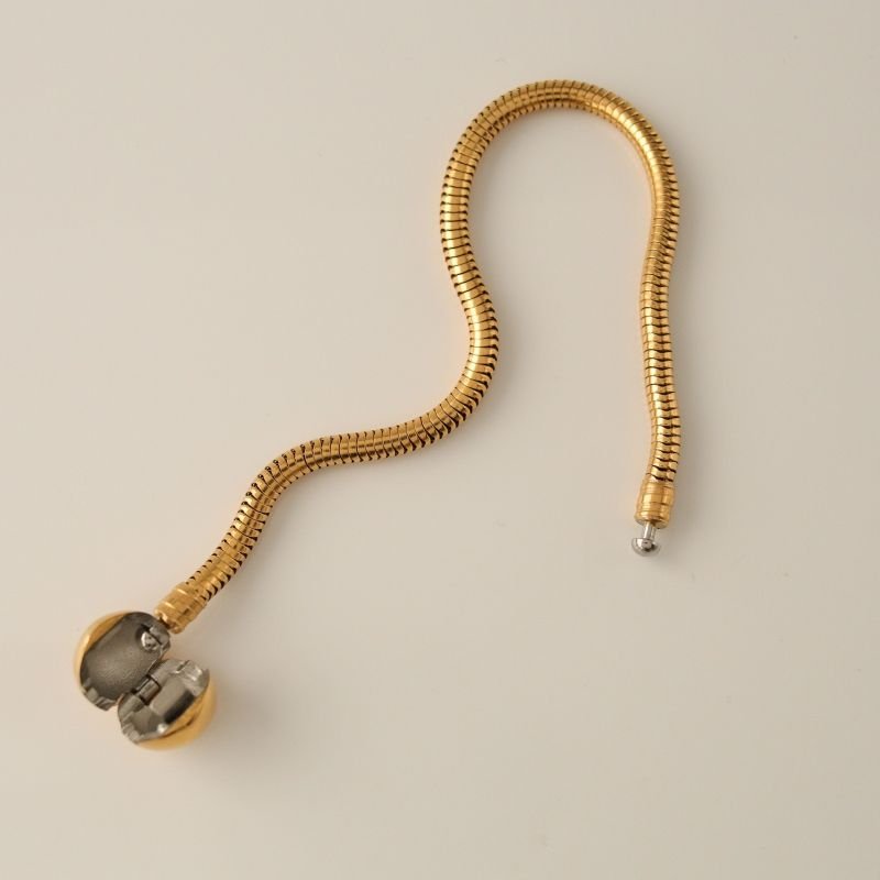 Pulseira Pandora para Berloques em Aço Inox 17cm de comprimento