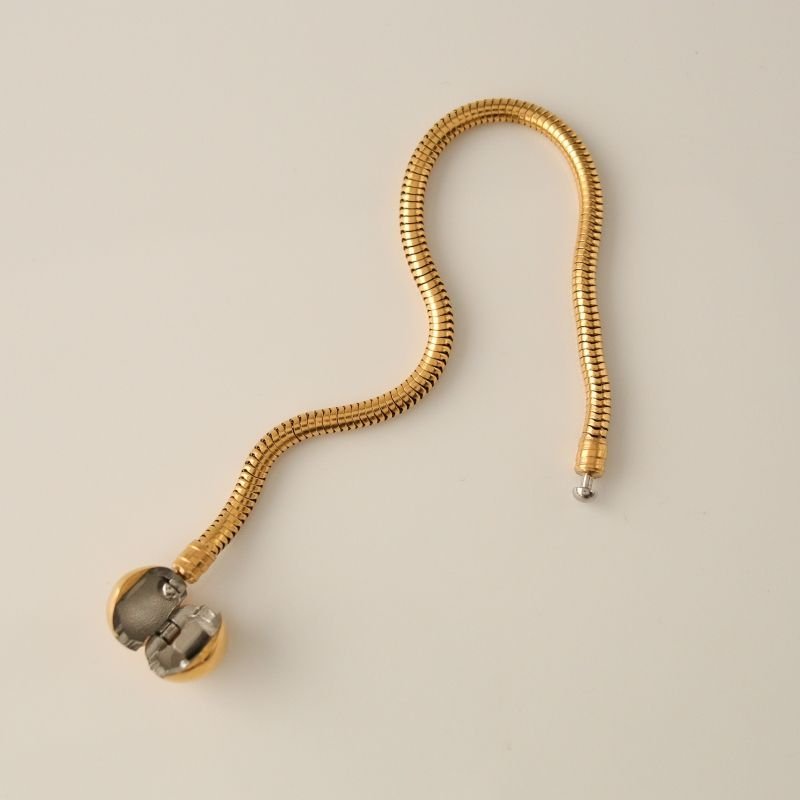 Pulseira Pandora para Berloques em Aço Inox 17cm de comprimento