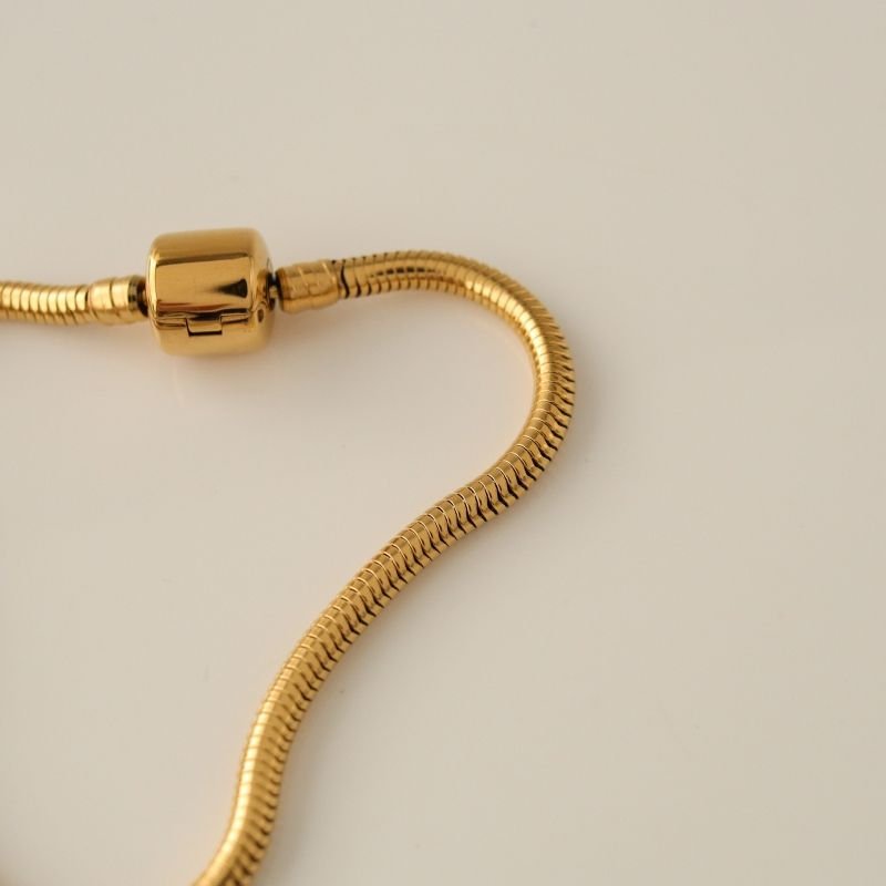 Pulseira Pandora para Berloques em Aço Inox 18cm de comprimento