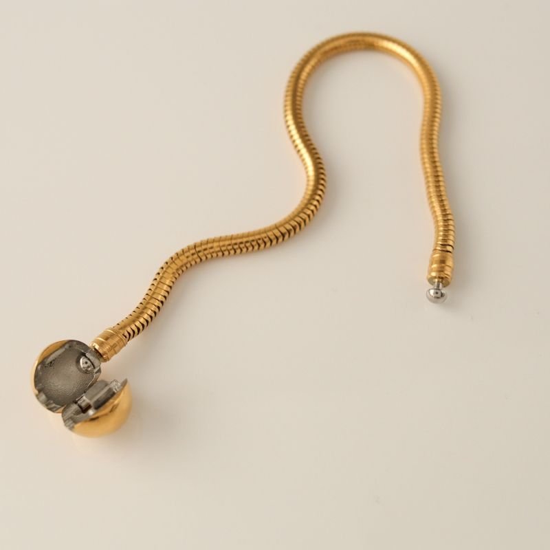 Pulseira Pandora para Berloques em Aço Inox 19cm de comprimento