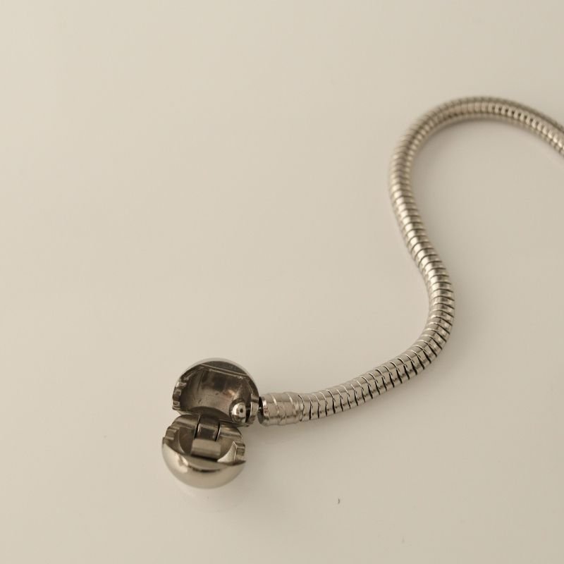 Pulseira Pandora para Berloques em Aço Inox 19cm de comprimento