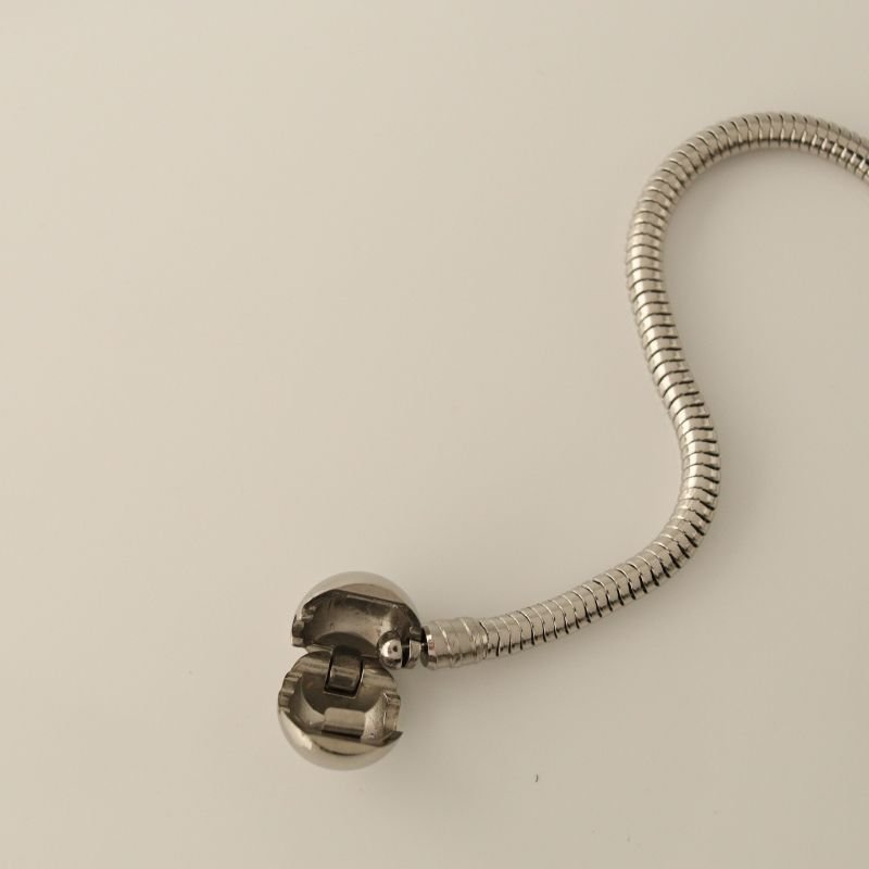 Pulseira Pandora para Berloques em Aço Inox 19cm de comprimento