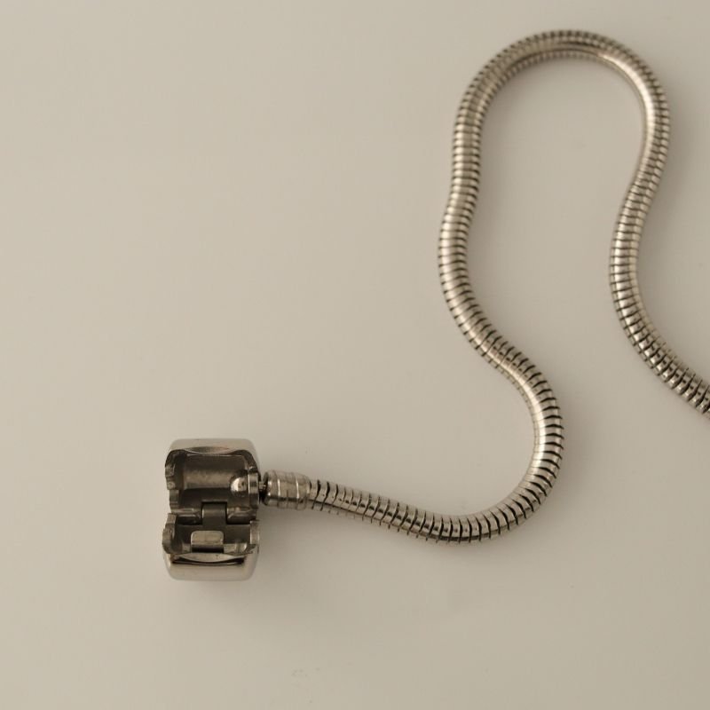 Pulseira Pandora para Berloques em Aço Inox 21cm de comprimento