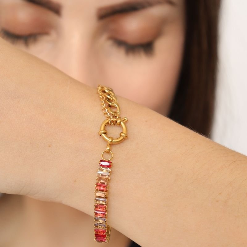 Pulseira Riviera em Aço Inox (Fecho Boia) (Linha Premium)