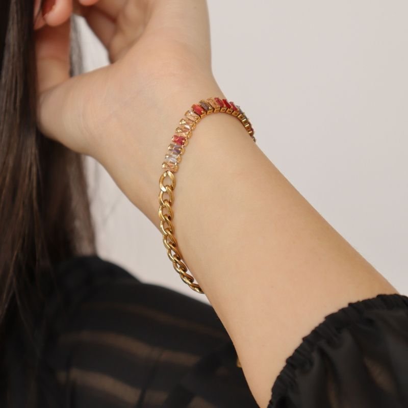 Pulseira Riviera em Aço Inox (Fecho Boia) (Linha Premium)