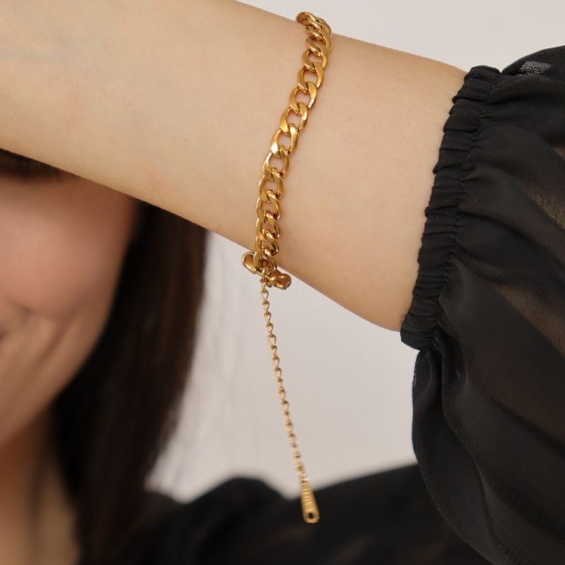 Pulseira Riviera em Aço Inox (Fecho Boia) (Linha Premium)