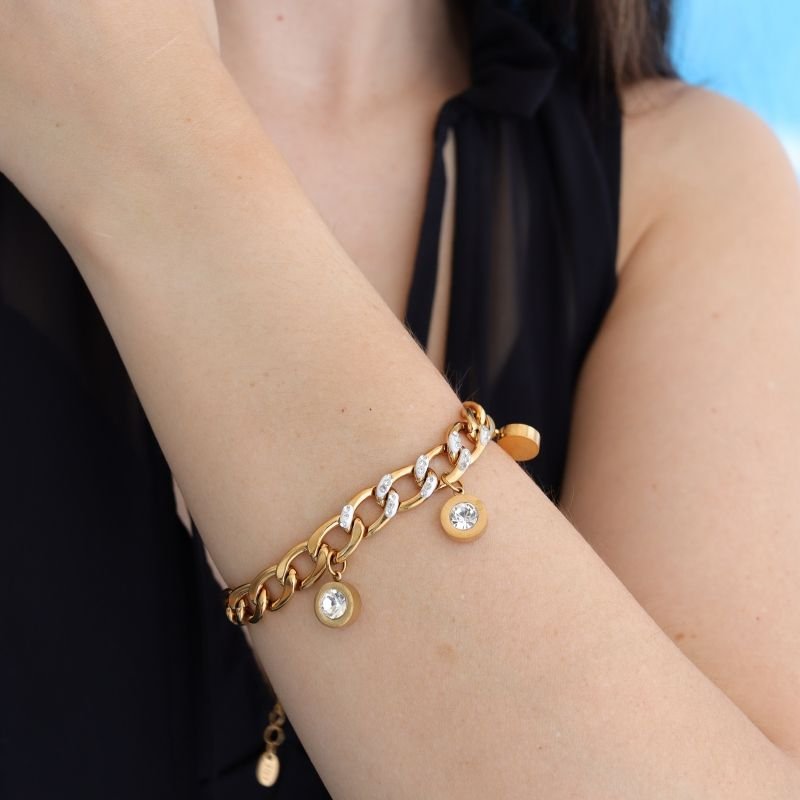 Pulseira Roman Heritage em Aço Inox (Linha Premium)