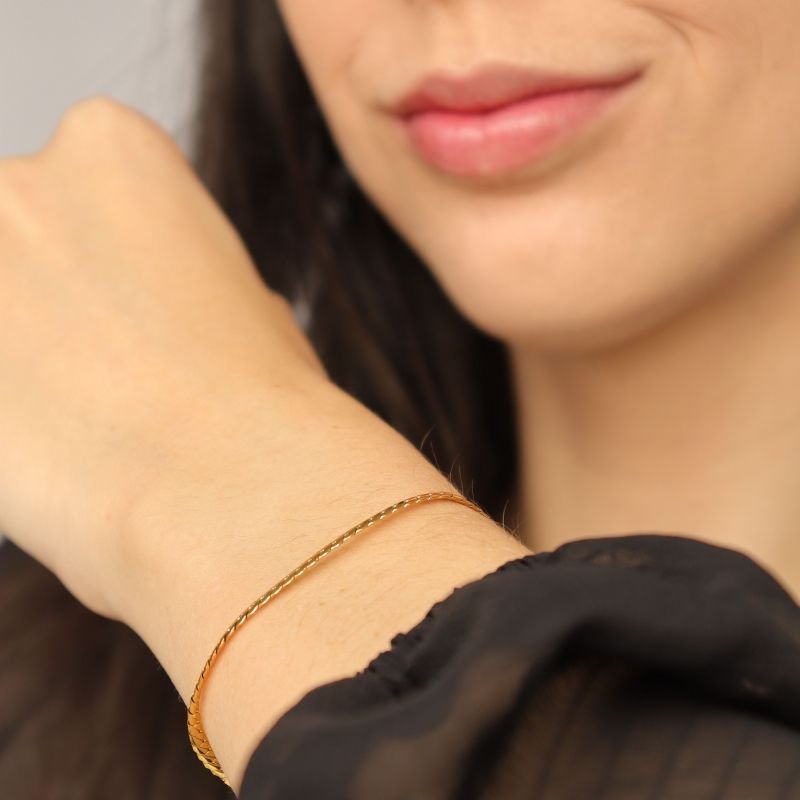 Pulseira Serpente em Aço Inox