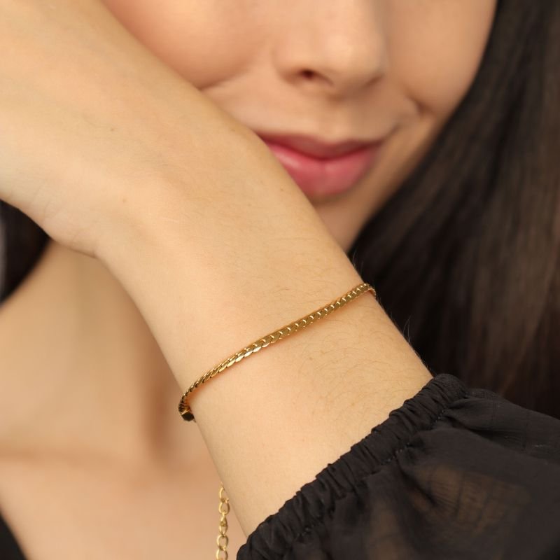 Pulseira Serpente em Aço Inox