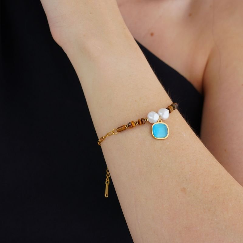 Pulseira Summer Beads em Aço Inox (Linha Premium)