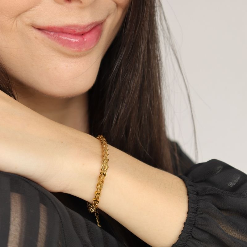 Pulseira Texturas em Aço Inox