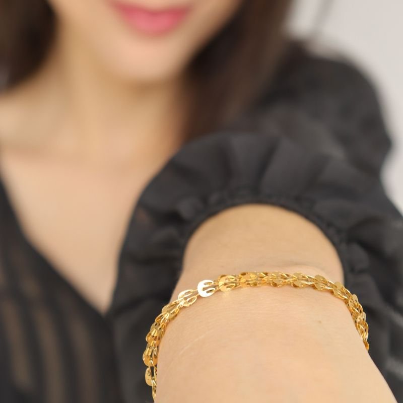 Pulseira Texturas em Aço Inox