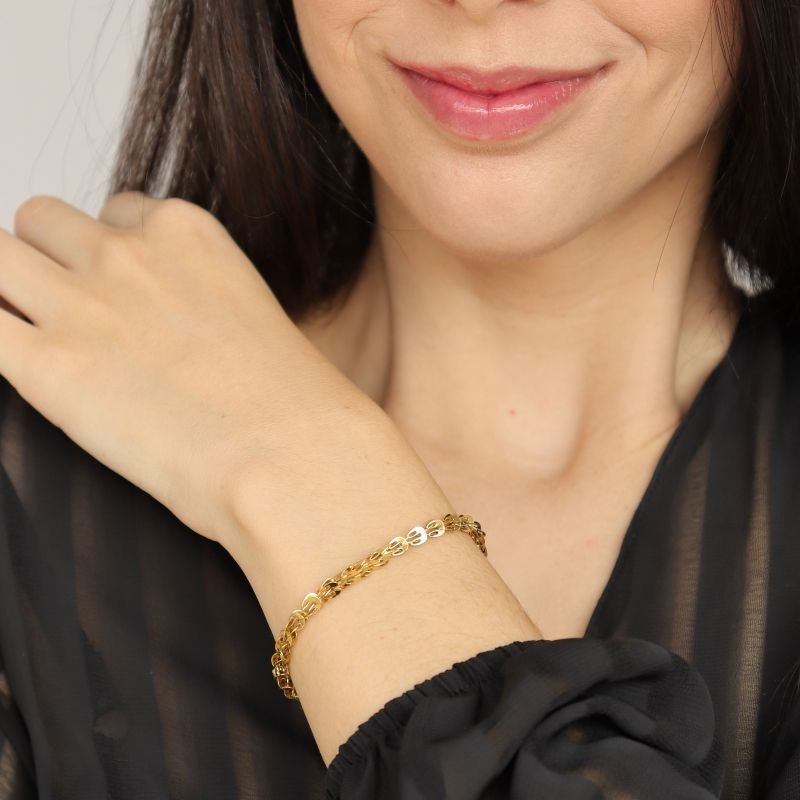 Pulseira Texturas em Aço Inox