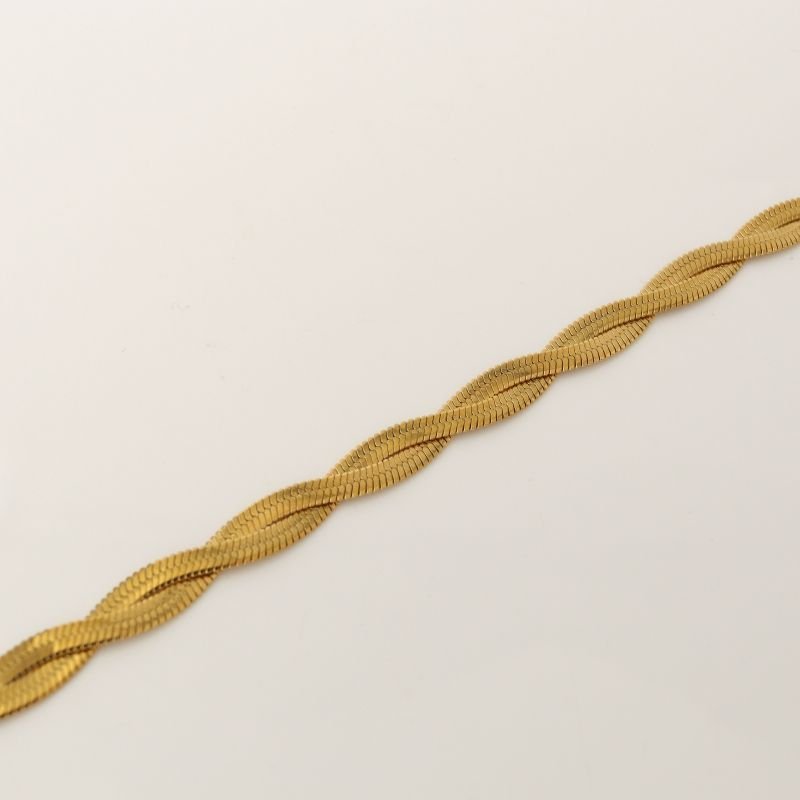 Pulseira Trançada em Aço Inox