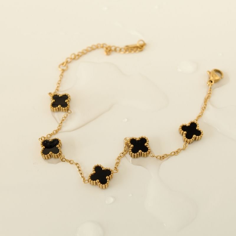 Pulseira Inspiração Van Cleef em Aço Inox