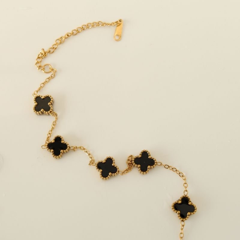 Pulseira Inspiração Van Cleef em Aço Inox