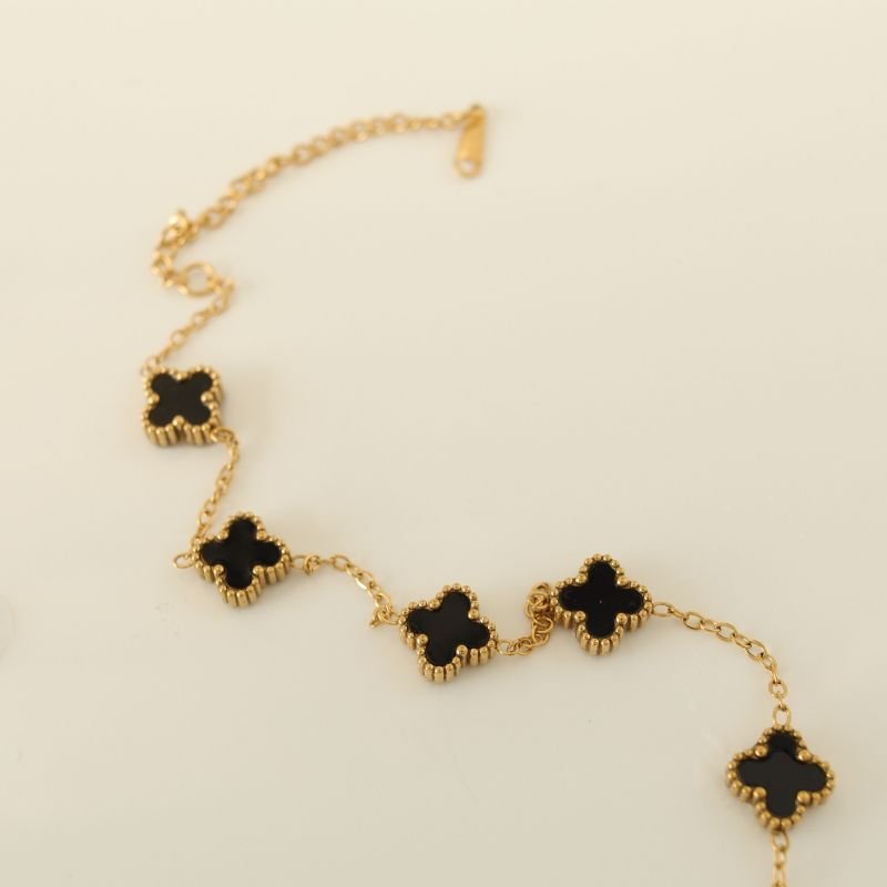 Pulseira Inspiração Van Cleef em Aço Inox