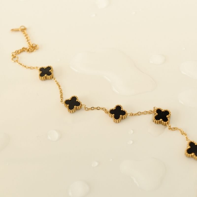 Pulseira Inspiração Van Cleef em Aço Inox