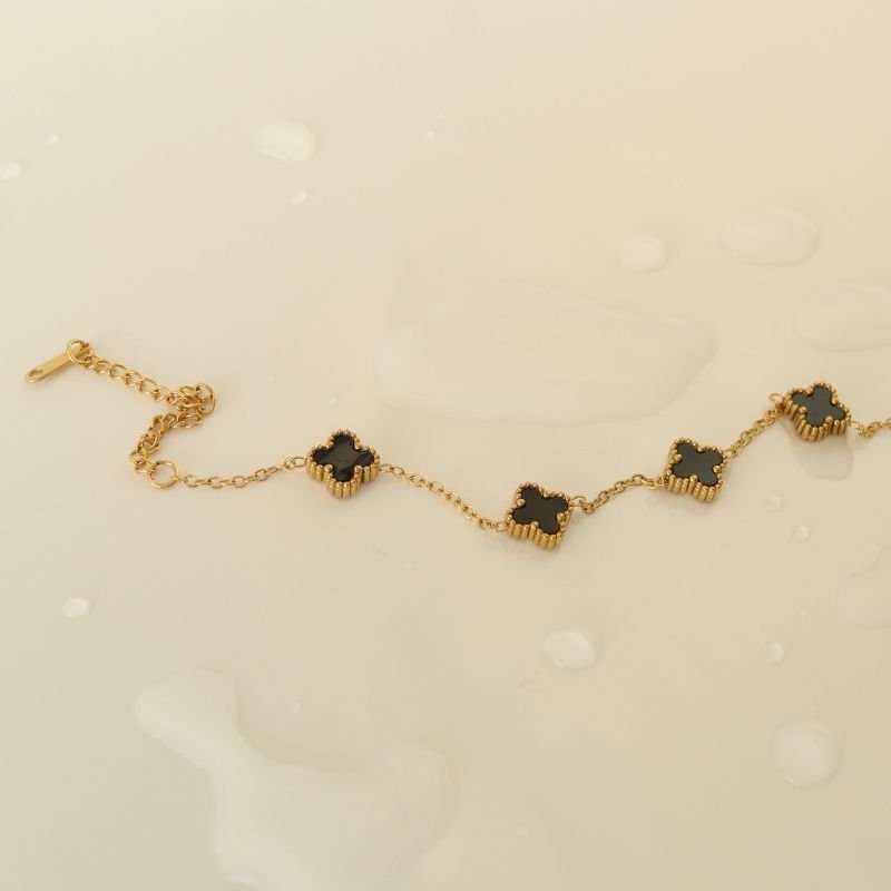 Pulseira Inspiração Van Cleef em Aço Inox