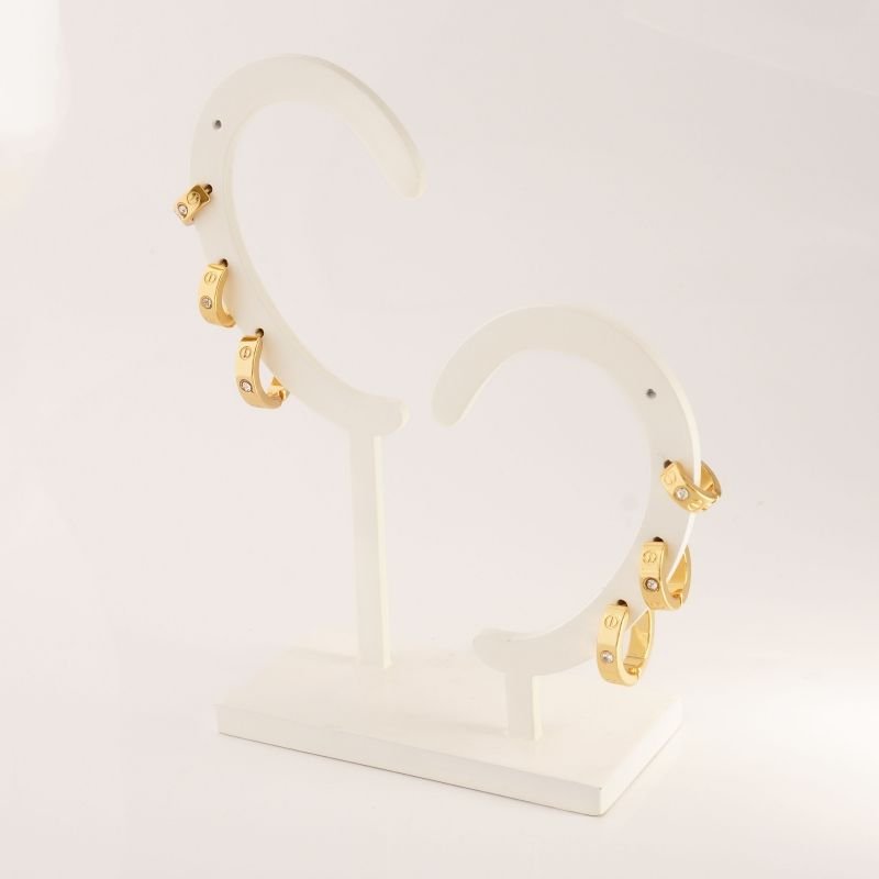 Trio Argolinhas Inspiração Cartier em Aço Inox (Linha Premium)