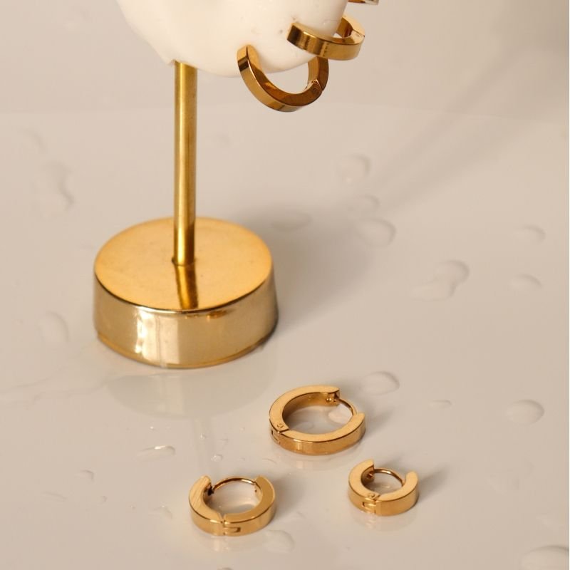 Trio de Argolinhas em Aço Inox (Linha Premium)