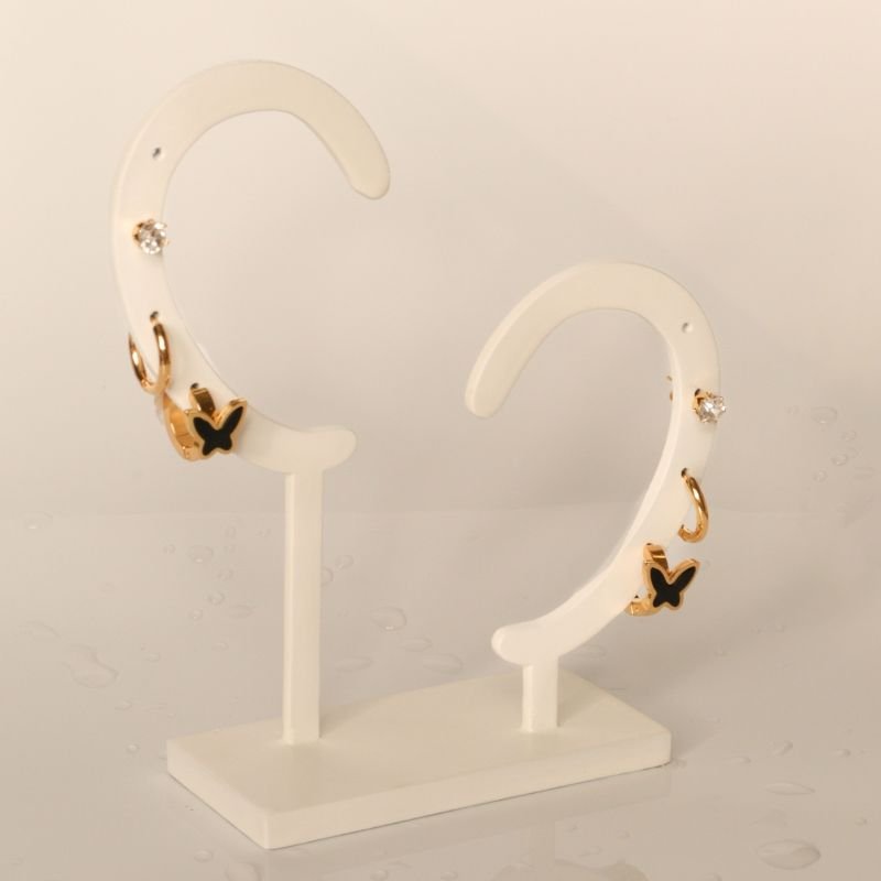 Trio de Brincos Delicado em Aço Inox (Linha Premium)