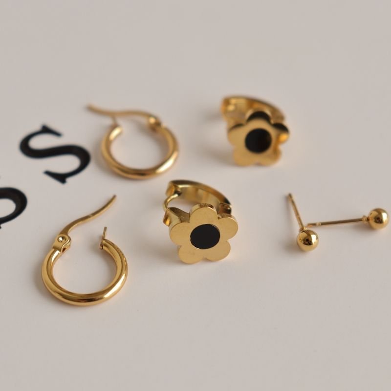 Trio de Brincos em Aço Inox (Linha Premium)