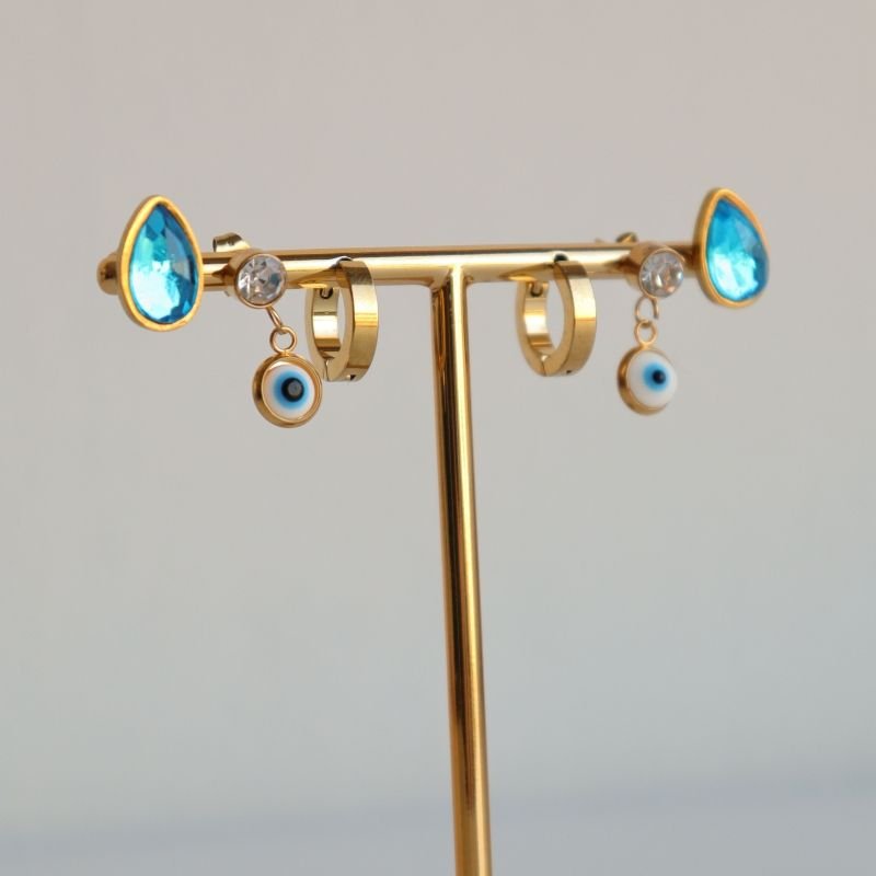 Trio de Brincos em Aço Inox (Linha Premium)