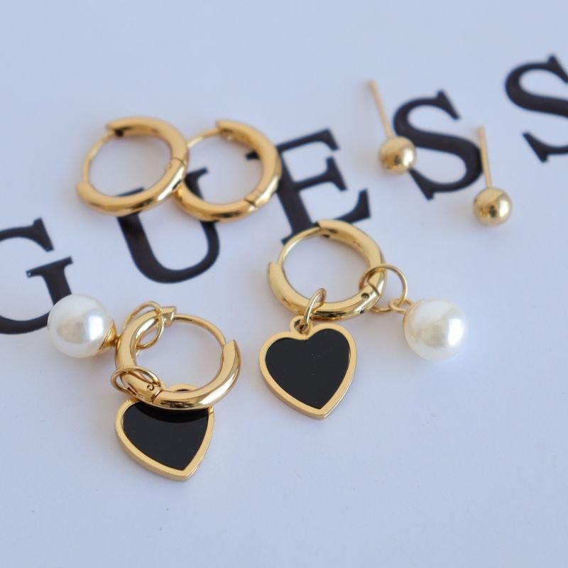 Trio de Brincos em Aço Inox (Linha Premium)