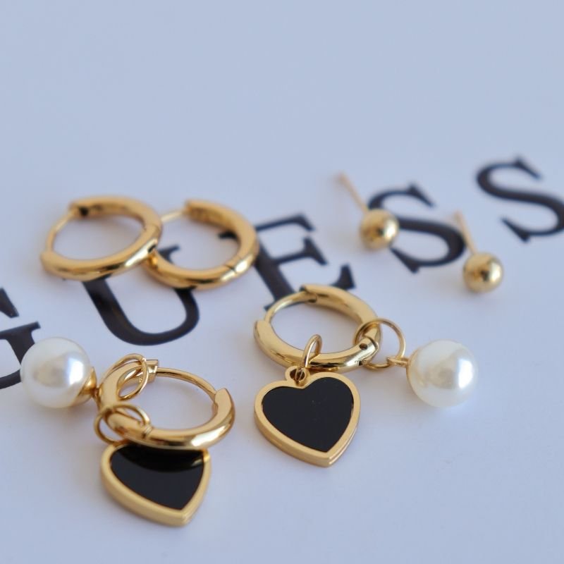 Trio de Brincos em Aço Inox (Linha Premium)