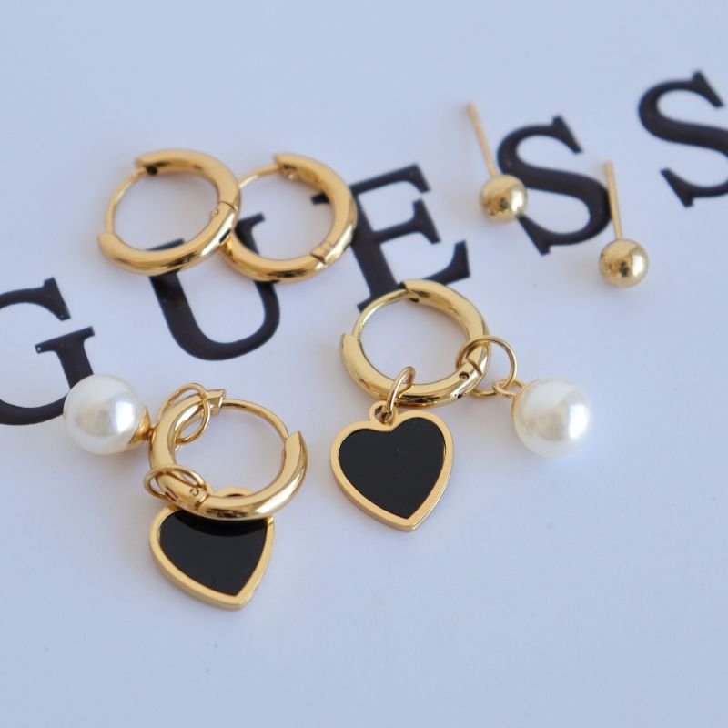 Trio de Brincos em Aço Inox (Linha Premium)