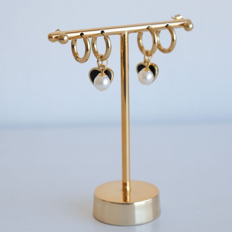 Trio de Brincos em Aço Inox (Linha Premium)