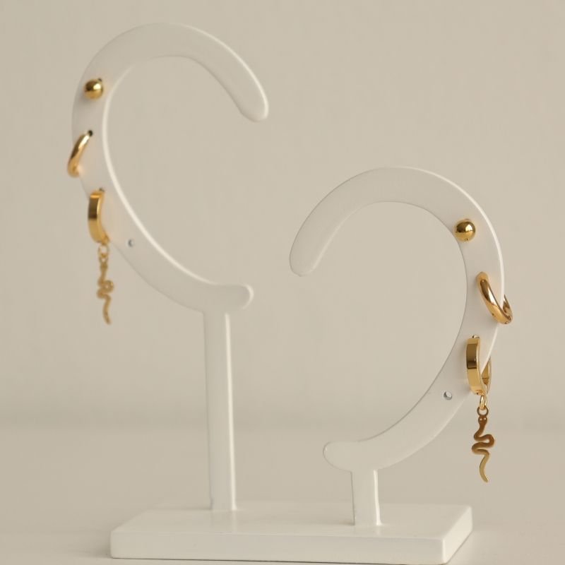 Trio de Brincos em Aço Inox (Linha Premium)